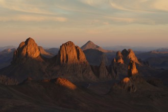 Desert landscape, Tin Akascheker, Algeria, rock formations, Algeria