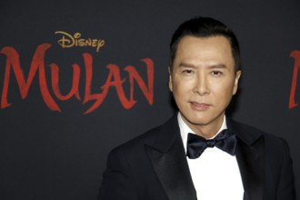 Donnie Yen at the World premiere of Disney's 'Mulan' held at the Dolby Theatre in Hollywood, USA on