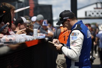 NASCAR Cup Series Driver, Michael McDowell (34) gets ready to practice for the HighPoint.com 400 at