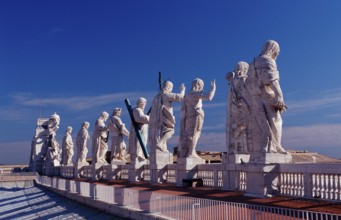 Figures of saints, St Peter's Basilica, Italy, Rome, Vatican City