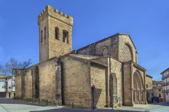 Church of Santiago was constructed between the 12th and 13th centuries in Romanesque style,