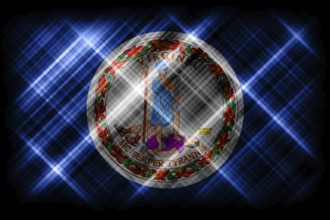 Virginia state flag, Virginia flag background modern flag