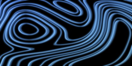 Neon Glow blue lines on a dark background, Glowing background