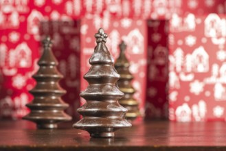 Chocolate Christmas Trees. Brown chocolate. Bulgaria