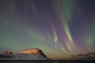 Northern Lights (Aurora borealis), Aurora Borealis, Lofoten, Norway