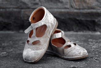 Dirty children's shoes