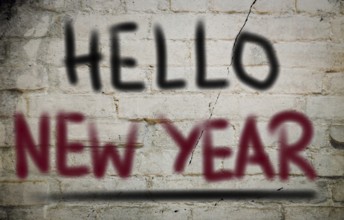 Hello New Year Concept