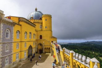 Pena Palace, a Romanticist castle in Sintra, Portugal