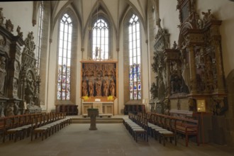 Altar in the collegiate church in Öhringen, Hohenlohe, Church, Germany