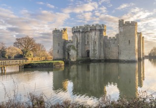 Bodiam Castle. East Sussex, England, Great Britain