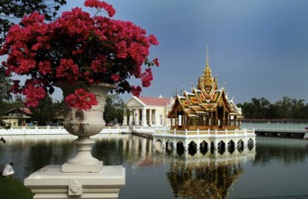 The Aisawan-Thippa-at water pavilion in the Bang Pa In summer palace