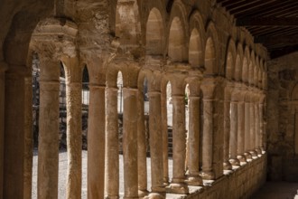 Arcaded gallery of semicircular arches on paired columns, Church of the Savior, 13th century rural