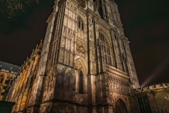 Westminster Abbey of night view (London). Shooting Location: United Kingdom, London