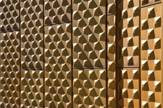 Chamber Music Hall of the Philharmonie 1984-87 by Edgar Wisniewski, close-up of the metal panelling