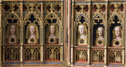 Ursula altar, reliquary busts of St Ursula of Cologne and her companions, right part, St, Saint,