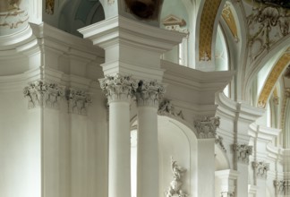 Detail of vault in choir, St., Saint, Saint