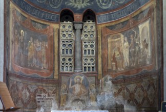 Rome, Roma, Santa Maria in Cosmedin, south-east apse with frescoes