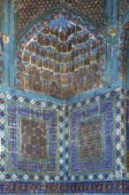 Interior of mausoleum in Complex Shahi Zinda in Samarkand, Uzbekistan