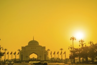 Qasr al-Watan and dusk (UAE · Abu Dhabi). Shooting Location: Abu Dhabi