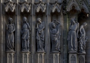 North-west side with virgins, complete view of the Foolish Virgins, St., Sankt, Saint