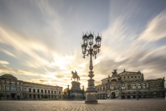 The Semperoper, Saxony's royal court and state opera house. The opera house is located on