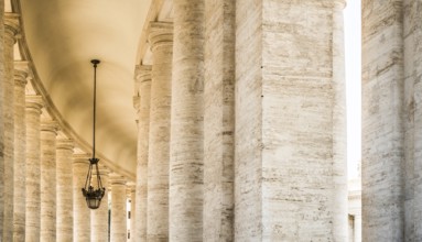 St. Peter's Squar, Vatican, Rome. Architectural details