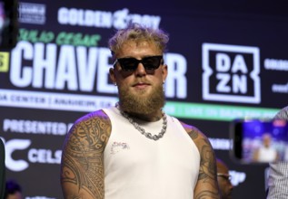 Jake Paul at Jake Paul vs. Julio Cesar Chavez Jr. Press Conference held at the Avalon in Hollywood,