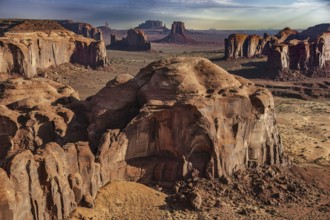 Sandstone Buttes of Monument Valley, Arizona, USA