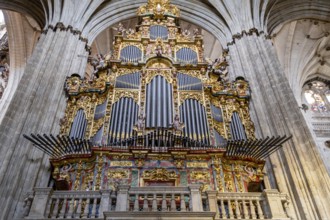 Gospel organ, built by Pedro de Echevarria in 1744, Cathedral of the Assumption of the Virgin,