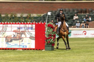 Jose Antonio Chedraui Equia of Mexico riding H-Lucky Retto compete in the 1.60m RBC Grand Prix of