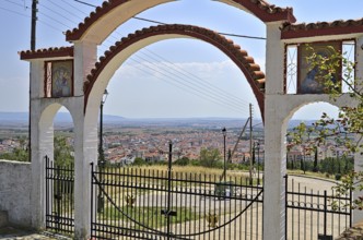 Kilkis skyline from St. George Hill on a sunny day