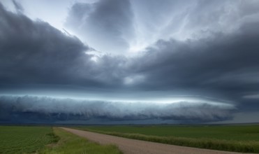 Major Saskatchewan storm in summer rural Canada