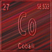 Cobalt chemical element, Sign with atomic number and atomic weight, Periodic Table Element