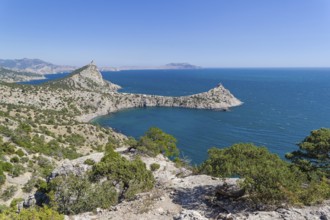 The coast of the Black Sea. Novyy Svet, Crimea