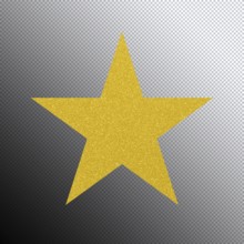 Gold Christmas star clipping path, Christmas decoration, transparent background