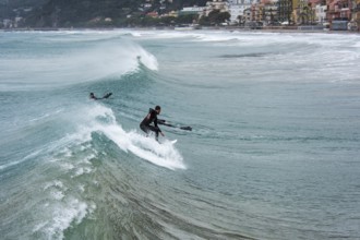 Surfer on a wave