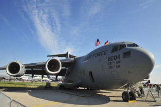 C-17A Globemaster III military cargo aircraft at the ILA Berlin-Brandenburg