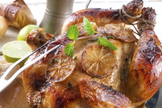 Roasted chickens