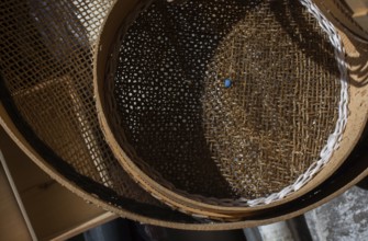 Traditional type sieves made of wood