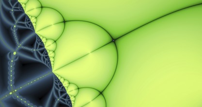 An illustration of a decorative fractal background graphic