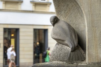 An image of the famous dove statue figure in Muenster Germany