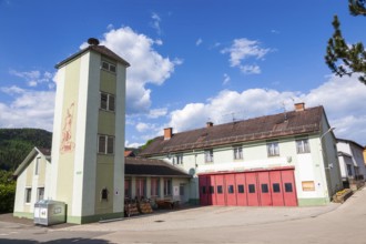 Volunteer fire brigade building, Niklasdorf, Styria, Austria