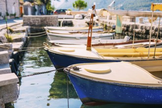 Yachts and boats in the Adriatic Sea, in Montenegro
