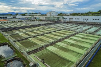 Tama River upstream Water Reclamation Center (Tokyo Bureau of Sewerage). Shooting Location: Tokyo