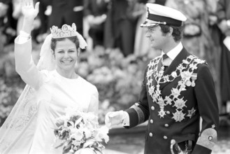 Wedding of Carl XVI Gustaf and Silvia Sommerlath. Carl XVI Gustaf, King of Sweden. Born 30 april