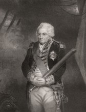 Admiral of the Fleet John Jervis, 1st Earl of St Vincent, 1735-1823, admiral in the Royal Navy