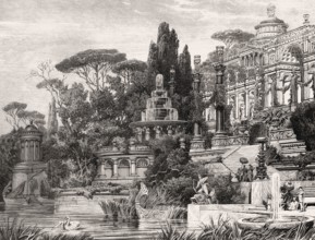 Luxurious villa in ancient Rome