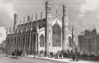 St Paul's Chapel, York Place, Edinburgh, Scotland, 19th century, from Modern Athens by Th. H.