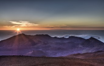 Sunrise at Haleakala volcano, Maui, Hawaii, USA
