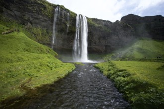 Seljalandsfoss waterfall in the south of Iceland